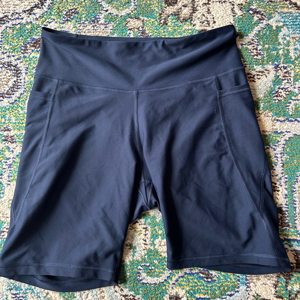 Women's Navy Powersoft Biker’s Shorts